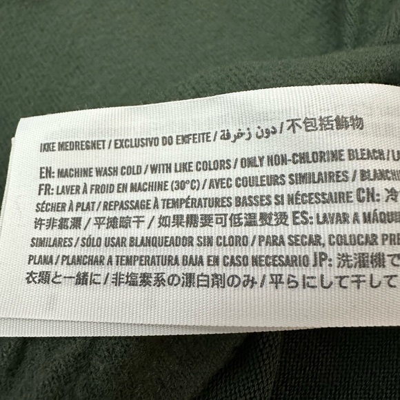 Abercrombie & Fitch Soft Wide Neck Tie Front Top in Green Size Medium - Picture 13 of 16